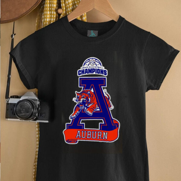 Auburn Tigers 2025 SEC Men’s Basketball Regular Season Champions logo shirt