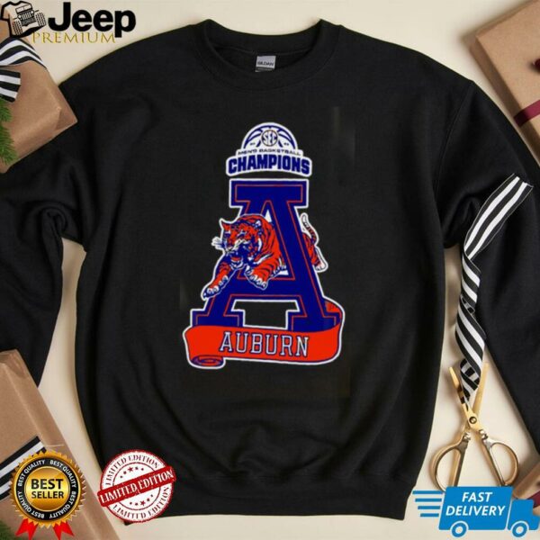 Auburn Tigers 2025 SEC Men’s Basketball Regular Season Champions logo shirt