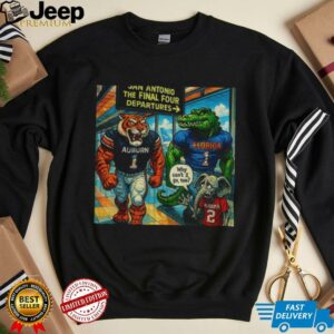 Auburn Tigers and Florida Gators The Final Four San Antonio April 2025 shirt