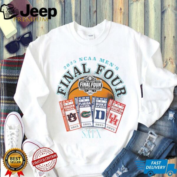 Auburn x Florida x Duke x Houston 2025 NCAA men’s final four Sat X shirt