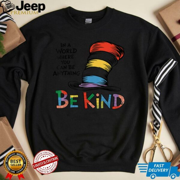 Autism Awareness Why Fit In Doctor Teacher Cat In Hat Cool T Shirt (2)