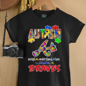 Autism accept understand love Atlanta Braves shirt