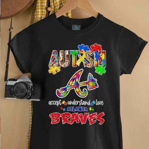 Autism accept understand love Atlanta Braves shirt