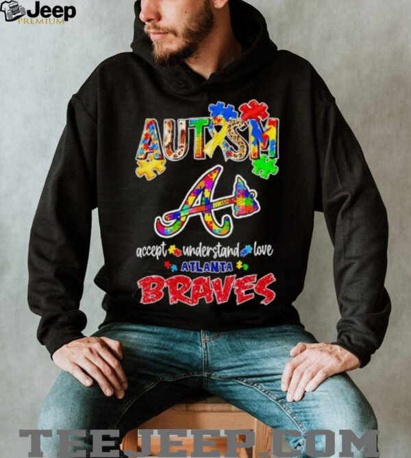 Autism accept understand love Atlanta Braves shirt