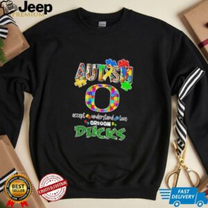 Autism accept understand love Oregon Ducks diamond shirt
