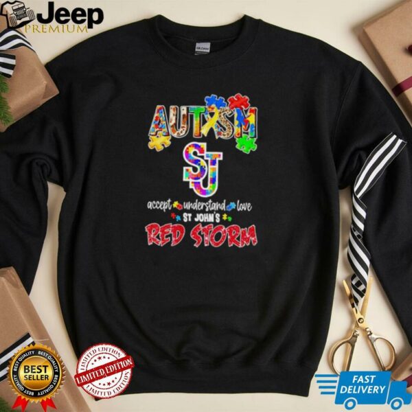 Autism accept understand love Red Storm shirt