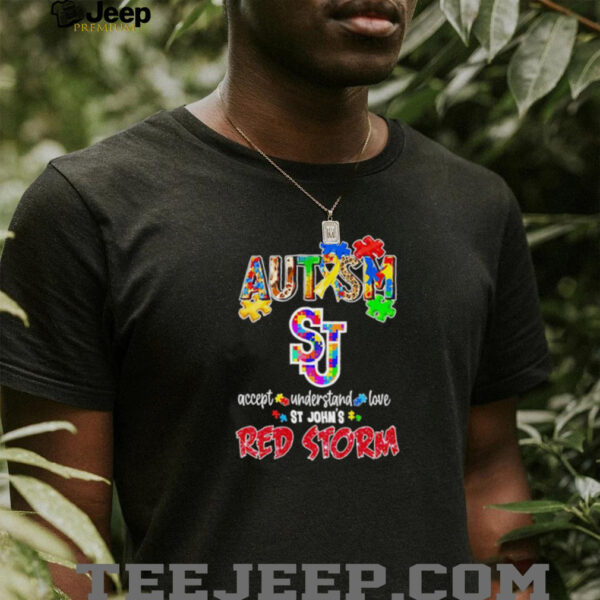 Autism accept understand love Red Storm shirt