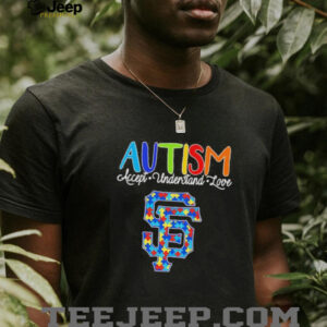 Autism accept understand love San Francisco Giants baseball logo shirt5