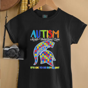 Autism accept understand love its ok to be different Michigan State Spartans shirt0
