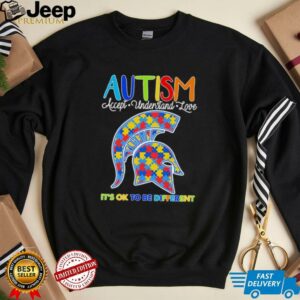 Autism accept understand love its ok to be different Michigan State Spartans shirt1