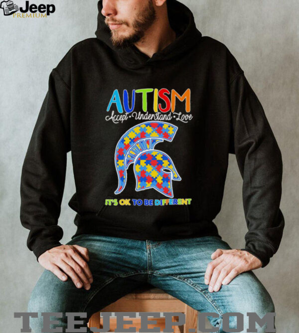 Autism accept understand love it’s ok to be different Michigan State Spartans shirt
