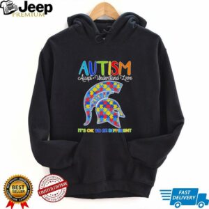 Autism accept understand love its ok to be different Michigan State Spartans shirt4