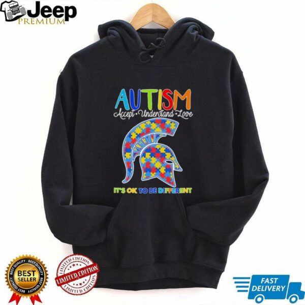 Autism accept understand love it’s ok to be different Michigan State Spartans shirt