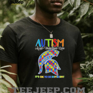 Autism accept understand love its ok to be different Michigan State Spartans shirt5