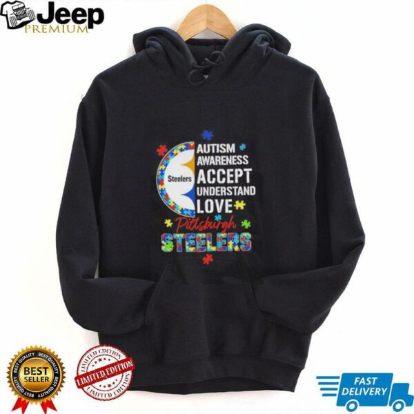Autism awareness accept understand love Pittsburgh Steelers shirt