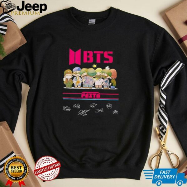 BTS Festa cartoon signature shirt