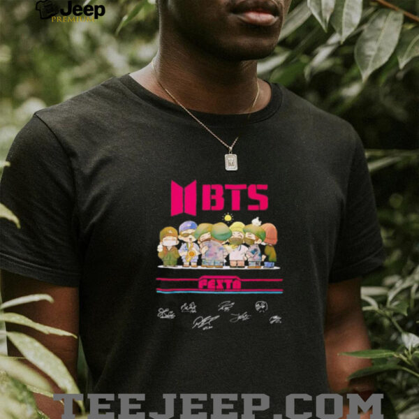 BTS Festa cartoon signature shirt
