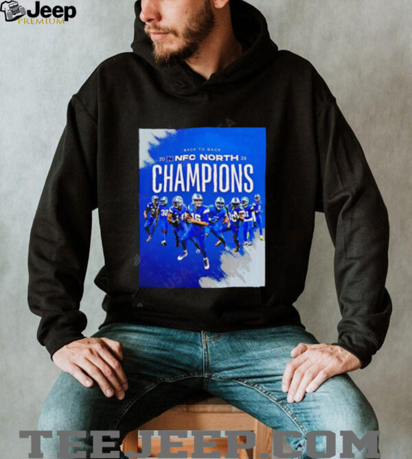 Back To Back 2024 Nfc North Champions Detroit Lions team players shirt
