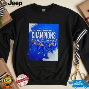 Back To Back 2024 Nfc North Champions Detroit Lions team...