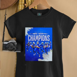 Back To Back 2024 Nfc North Champions Detroit Lions team players shirt3