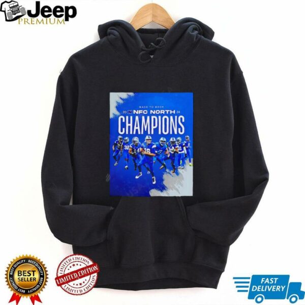 Back To Back 2024 Nfc North Champions Detroit Lions team players shirt