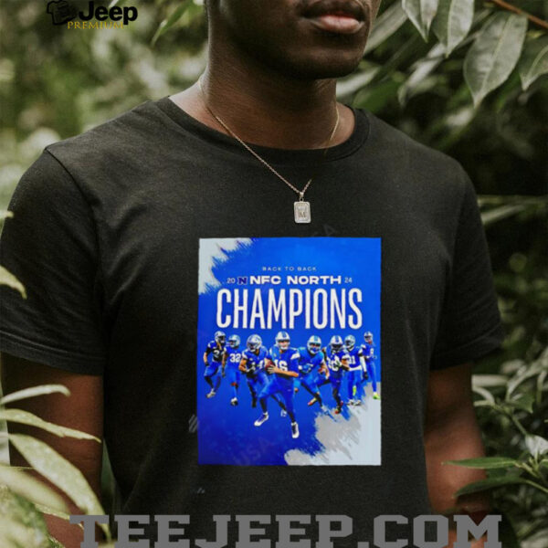 Back To Back 2024 Nfc North Champions Detroit Lions team players shirt