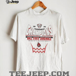 Ball State Cardinals 2025 MAC Womens Basketball Conference Tournament Champions shirt4