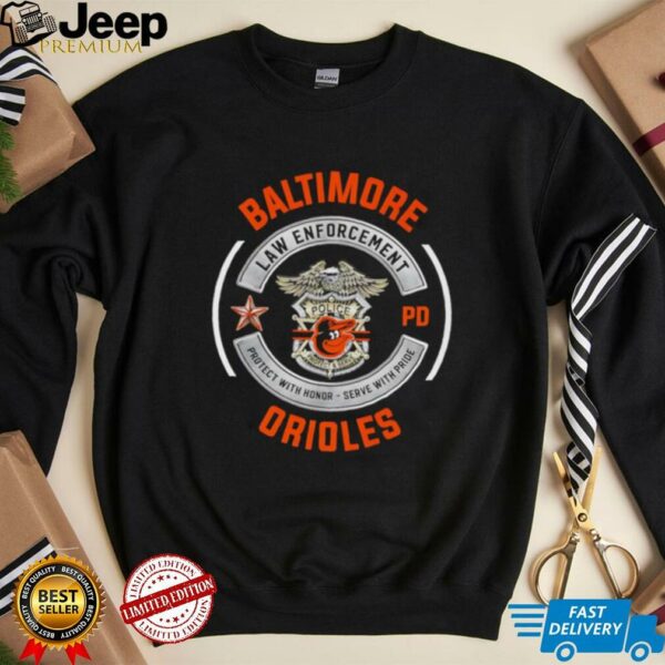 Baltimore Orioles law enforcement police shirt