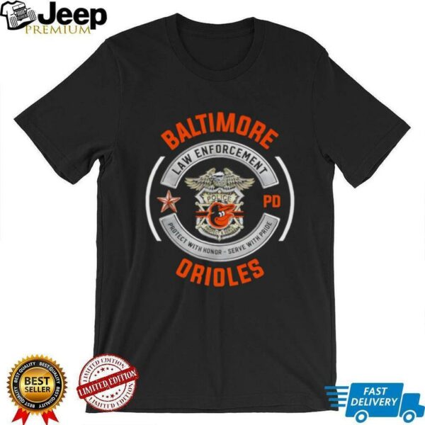 Baltimore Orioles law enforcement police shirt
