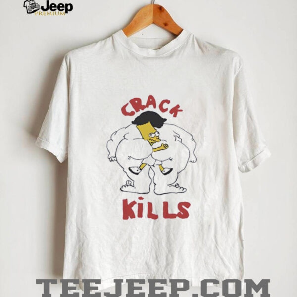 Bart Simpson crack kills vintage shirt