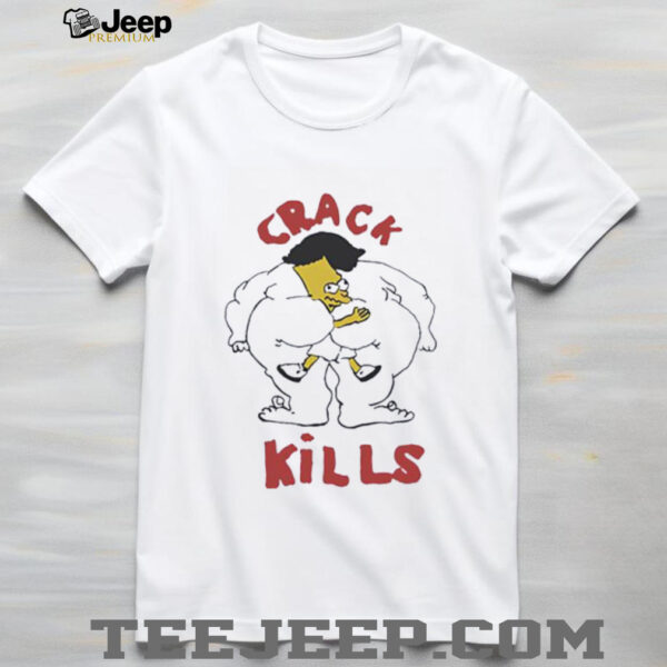 Bart Simpson crack kills vintage shirt