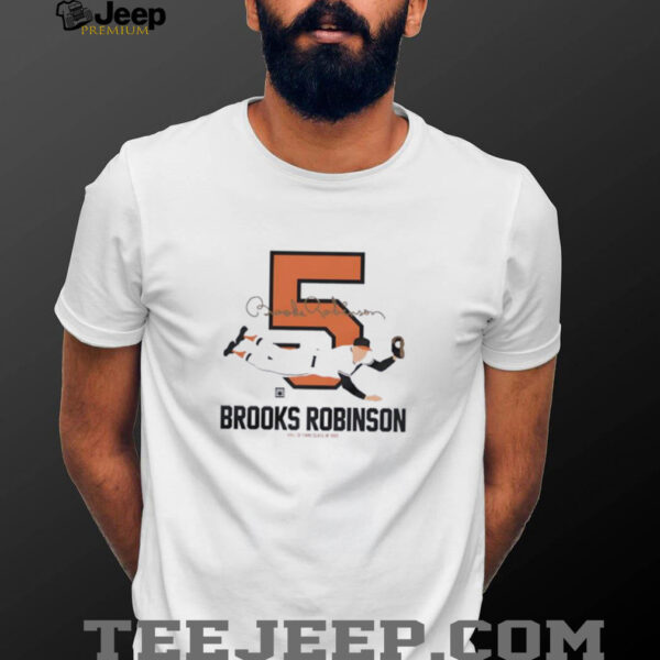 Baseball Hall of Fame Members Brooks Robinson Silhouette shirt