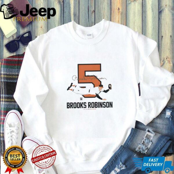Baseball Hall of Fame Members Brooks Robinson Silhouette shirt
