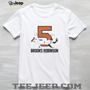 Baseball Hall of Fame Members Brooks Robinson Silhouette shirt4