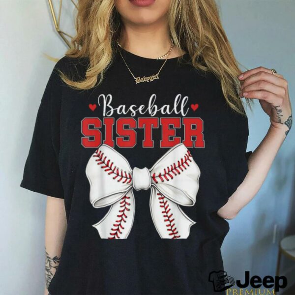Baseball Sister Vintage Sport Lover Sister Mothers Day T Shirt