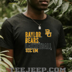 Baylor Basketball Text Logo Overlay Shirt