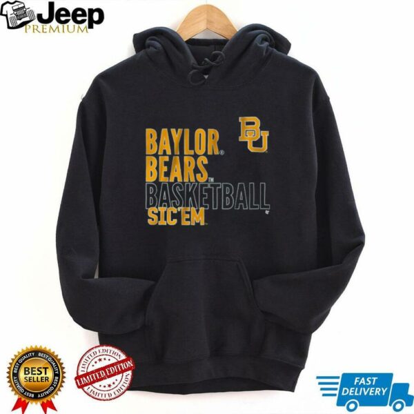 Baylor Basketball Text Logo Overlay Shirt