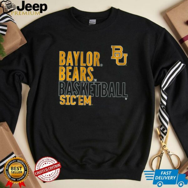 Baylor Basketball Text Logo Overlay Shirt