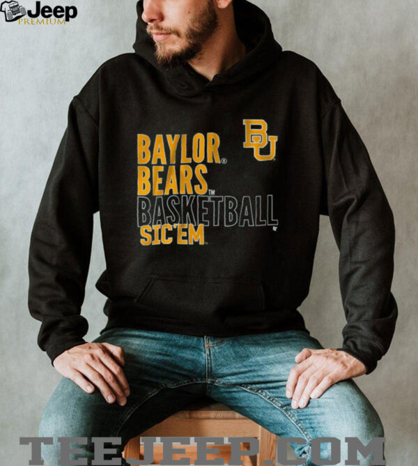 Baylor Basketball Text Logo Overlay Shirt