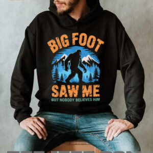 Bigfoot Saw Me Funny Sasquatch Retro big foot for adult men T Shirt2