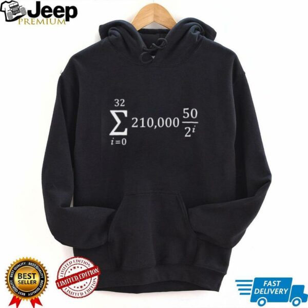 Bitcoin Supply Formula shirt