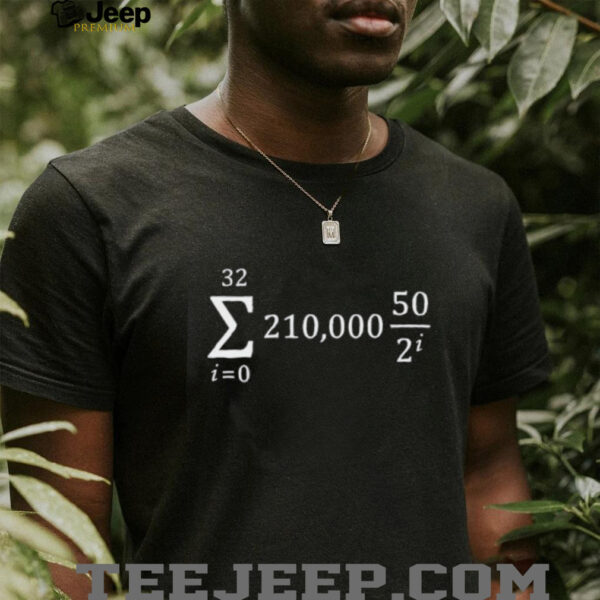 Bitcoin Supply Formula shirt