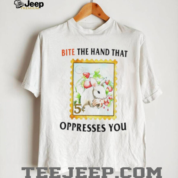 Bite the hand that oppresses you bunny shirt