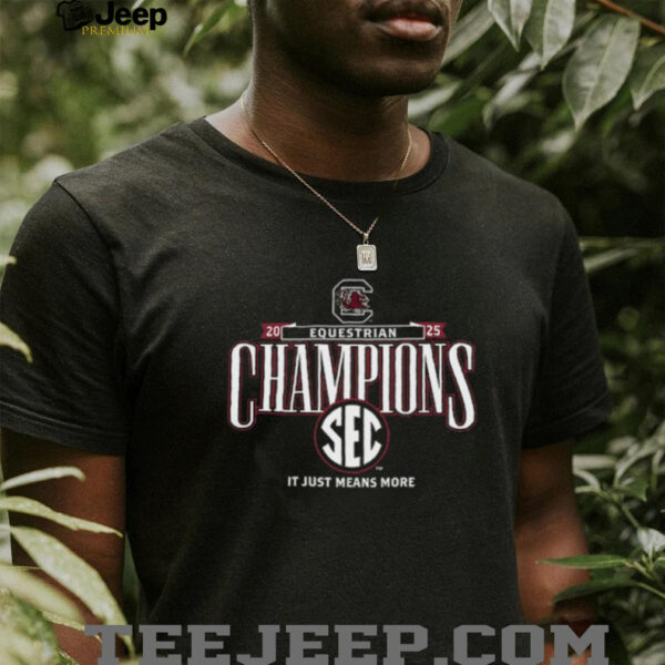 Blue 84 South Carolina Gamecocks  2025 SEC Equestrian Champions Locker T Shirt
