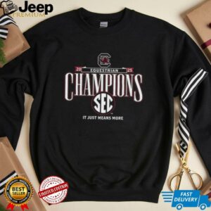 Blue 84 South Carolina Gamecocks 2025 SEC Equestrian Champions Locker T Shirt1