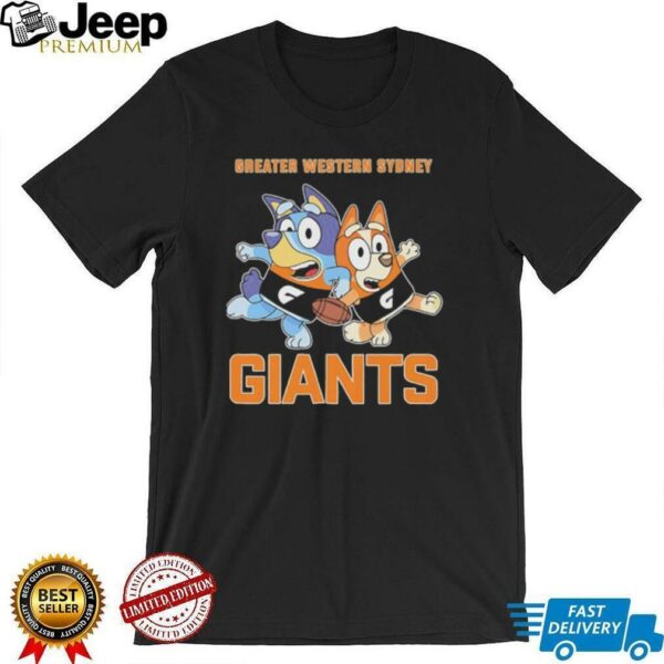 Bluey greater western sydney New York Giants shirt
