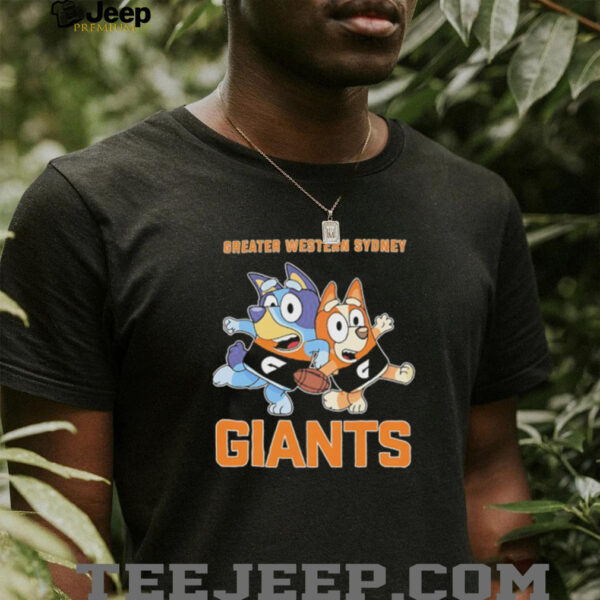 Bluey greater western sydney New York Giants shirt