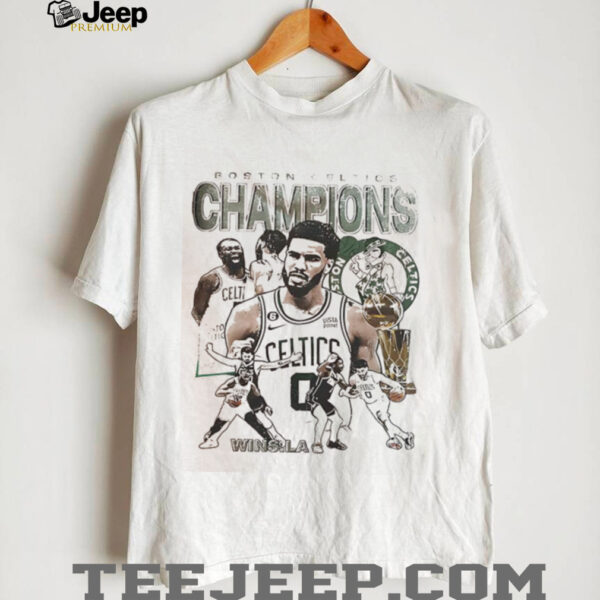 Boston Celtics 2024 NBA Champions Vintage Basketball Celebration Shirt