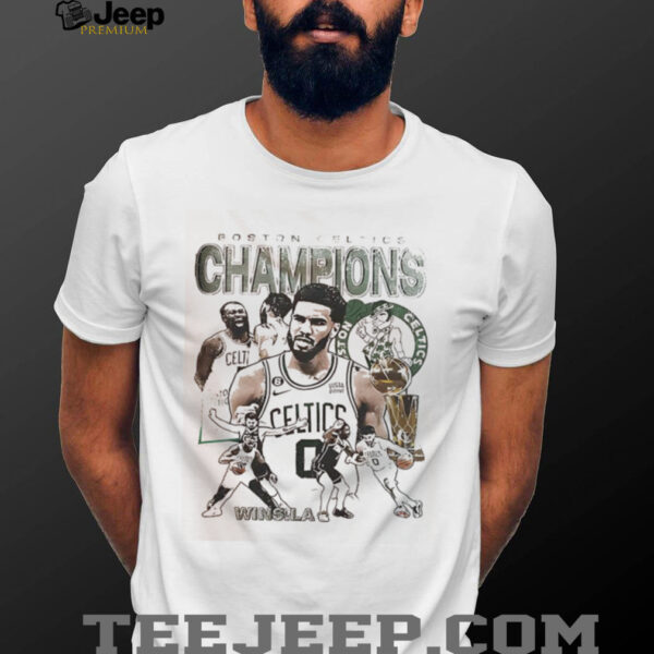Boston Celtics 2024 NBA Champions Vintage Basketball Celebration Shirt