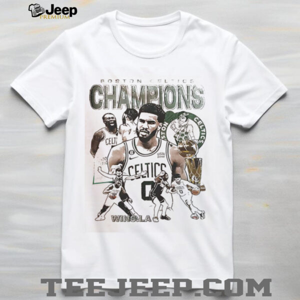 Boston Celtics 2024 NBA Champions Vintage Basketball Celebration Shirt